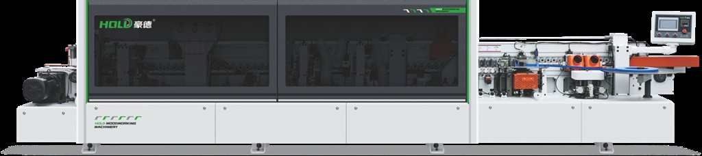 Автоматический высокоскоростной кромкооблицовочный станок (для узких заготовок с прижимной траверсой) мод. HD626JSPKQC